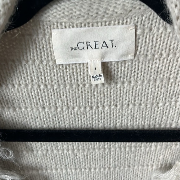 The Great The Short Monster Cardigan in Cream Size 1 - Picture 7 of 11